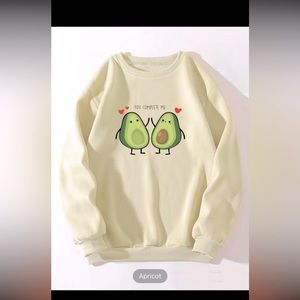Fun crewneck sweatshirt- avocado